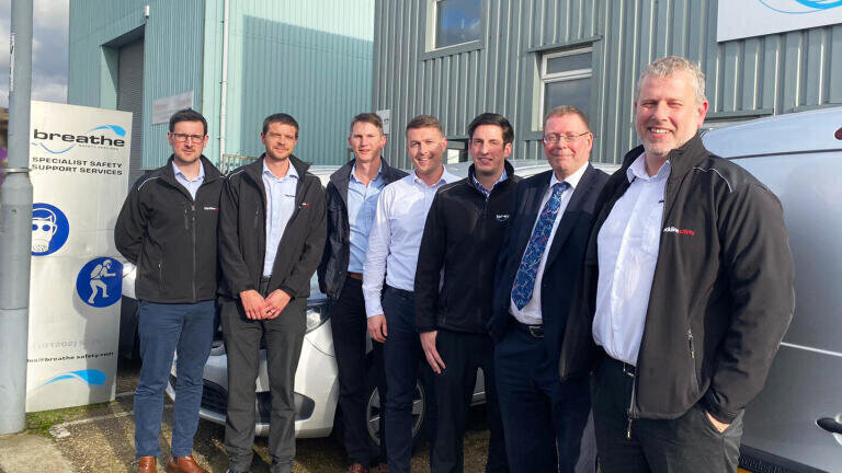 Blackline Safety and Breathe Safety team